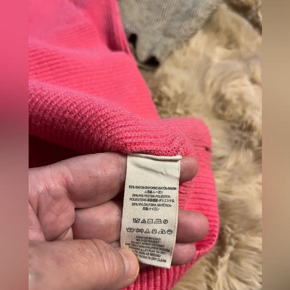 Free people block color rayon/poly/nylon sweater Small (but a generous small) - Picture 6 of 8